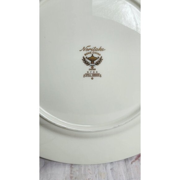 Vintage Noritake Bone China Spell Binder #9733 Gold Trim Salad Dish – Elegant - Picture 7 of 11